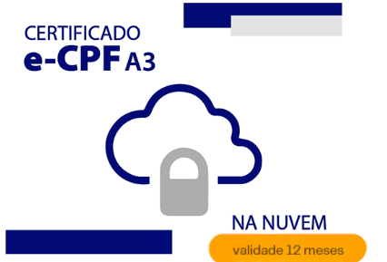 Certificado Digital A3 NUVEM - 12 meses