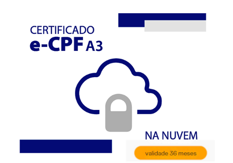 Certificados Digitais - A3 Nuvem 36 meses